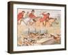 As the Hounds Come Full in View-Randolph Caldecott-Framed Giclee Print