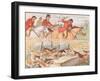 As the Hounds Come Full in View-Randolph Caldecott-Framed Giclee Print