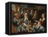 As the Old Sing, So the Young Pipe-Jacob Jordaens-Framed Stretched Canvas