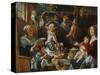 As the Old Sing, So the Young Pipe-Jacob Jordaens-Stretched Canvas