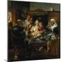 "As the Old Sing, the Young Pipe"-Jacob Jordaens-Mounted Giclee Print