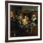 "As the Old Sing, the Young Pipe"-Jacob Jordaens-Framed Giclee Print