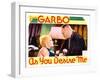 As You Desire Me, from Left: Greta Garbo, Erich Von Stroheim, 1932-null-Framed Art Print