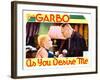 As You Desire Me, from Left: Greta Garbo, Erich Von Stroheim, 1932-null-Framed Art Print