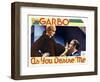 As You Desire Me, from Left, Greta Garbo, Roland Varno, 1932-null-Framed Art Print