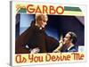 As You Desire Me, from Left, Greta Garbo, Roland Varno, 1932-null-Stretched Canvas