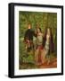 As You like it - Act IV Scene I - Rosalind Tutoring Orlando in the Ceremony of Marriage or the Mock-Walter Howell Deverell-Framed Giclee Print