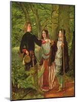 As You like it - Act IV Scene I - Rosalind Tutoring Orlando in the Ceremony of Marriage or the Mock-Walter Howell Deverell-Mounted Giclee Print