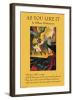 As You Like it - All the World's a Stage-null-Framed Art Print