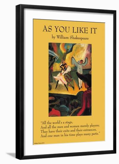 As You Like it - All the World's a Stage-null-Framed Art Print