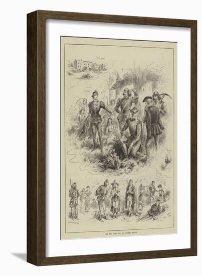 As You Like It, at Coombe House-John Jellicoe-Framed Giclee Print