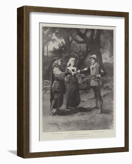 As You Like It, at the St James's Theatre-Amedee Forestier-Framed Giclee Print