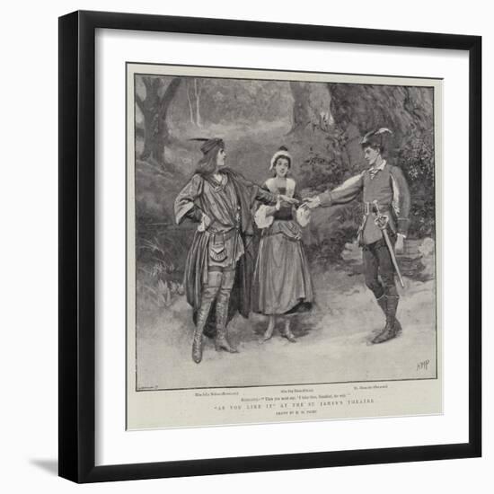 As You Like It at the St James's Theatre-Henry Marriott Paget-Framed Giclee Print