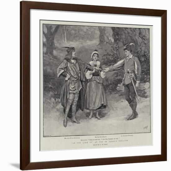 As You Like It at the St James's Theatre-Henry Marriott Paget-Framed Giclee Print