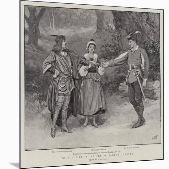 As You Like It at the St James's Theatre-Henry Marriott Paget-Mounted Giclee Print