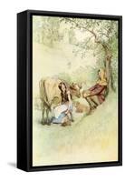 As you Like It by William Shakespeare-Hugh Thomson-Framed Stretched Canvas