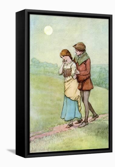 As you Like It by William Shakespeare-Hugh Thomson-Framed Stretched Canvas