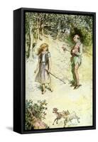 As you Like It by William Shakespeare-Hugh Thomson-Framed Stretched Canvas
