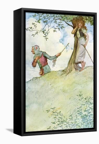 As you Like It by William Shakespeare-Hugh Thomson-Framed Stretched Canvas