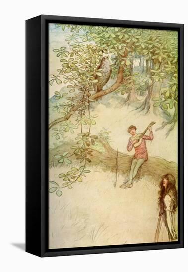 As you Like It by William Shakespeare-Hugh Thomson-Framed Stretched Canvas