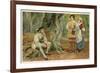 As You Like It, Orlando Rosalind and Celia in the Forest of Arden-null-Framed Art Print