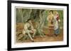 As You Like It, Orlando Rosalind and Celia in the Forest of Arden-null-Framed Art Print