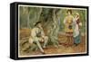 As You Like It, Orlando Rosalind and Celia in the Forest of Arden-null-Framed Stretched Canvas