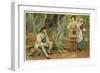 As You Like It, Orlando Rosalind and Celia in the Forest of Arden-null-Framed Art Print