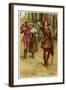 As You Like It, Rosalind with Touchstone and Audrey in the Forest of Arden-Walter Paget-Framed Art Print