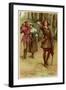 As You Like It, Rosalind with Touchstone and Audrey in the Forest of Arden-Walter Paget-Framed Art Print