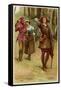 As You Like It, Rosalind with Touchstone and Audrey in the Forest of Arden-Walter Paget-Framed Stretched Canvas