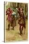 As You Like It, Rosalind with Touchstone and Audrey in the Forest of Arden-Walter Paget-Stretched Canvas