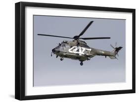 As332M1 Super Puma Helicopter of the Swiss Air Force-null-Framed Photographic Print