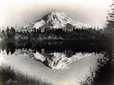 Mount Rainier From Spanaway Lake, 1922