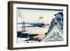 Asakusa Honganji Temple in the Eastern Capital, Edo-Katsushika Hokusai-Framed Art Print