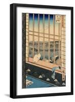 Asakusa Rice Fields During the Festival of the Cock-Ando Hiroshige-Framed Art Print