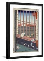 Asakusa Ricefields and Torinomachi Festival-Ando Hiroshige-Framed Premium Giclee Print