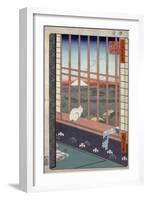 Asakusa Ricefields and Torinomachi Festival-Ando Hiroshige-Framed Giclee Print