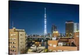 Asakusa, the Town and the Tokyo Sky Tree-Massimo Borchi-Stretched Canvas