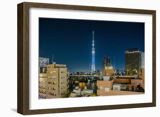 Asakusa, the Town and the Tokyo Sky Tree-Massimo Borchi-Framed Photographic Print