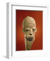 Asante Funerary Mask, from Ghana (Ceramic)-African-Framed Premium Giclee Print