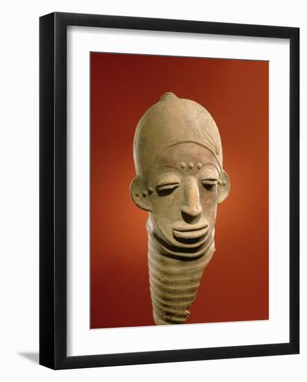 Asante Funerary Mask, from Ghana (Ceramic)-African-Framed Giclee Print