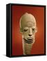 Asante Funerary Mask, from Ghana (Ceramic)-African-Framed Stretched Canvas