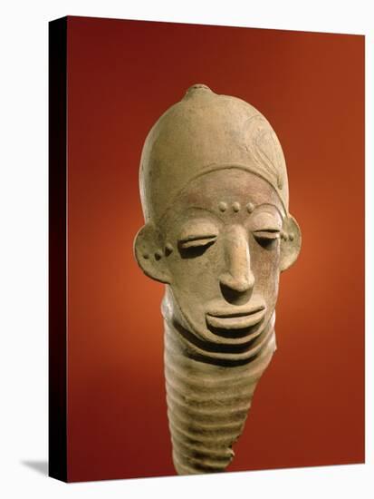 Asante Funerary Mask, from Ghana (Ceramic)-African-Stretched Canvas