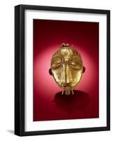 Asante Mask, from Ghana (Gold)-African-Framed Giclee Print