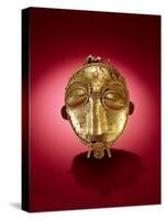 Asante Mask, from Ghana (Gold)-African-Stretched Canvas