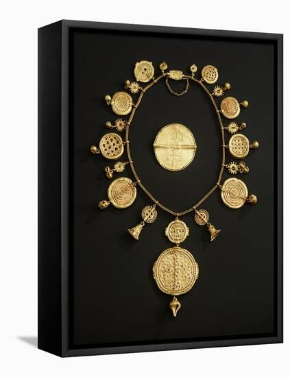 Asante Pectoral, from Ghana (Gold)-African-Framed Stretched Canvas