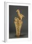 Asante Royal Umbrella Finial Depiciting a Bird and its Young, from Ghana (Gilt Wood)-African-Framed Giclee Print