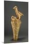 Asante Royal Umbrella Finial Depiciting a Bird and its Young, from Ghana (Gilt Wood)-African-Mounted Giclee Print