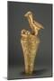 Asante Royal Umbrella Finial Depiciting a Bird and its Young, from Ghana (Gilt Wood)-African-Mounted Giclee Print